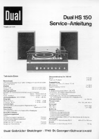 Dual HS-150-Service-Manual 